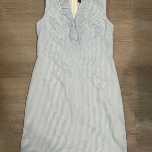 Vince Camuto Striped Ruffle Dress